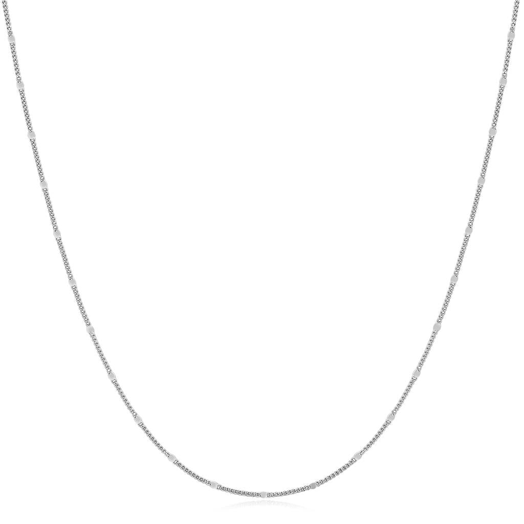 Silver Spheres Chain Necklace