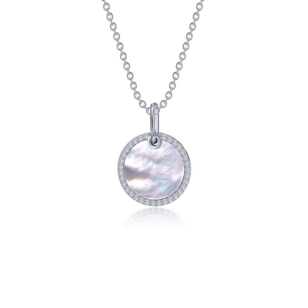 Mother-of-Pearl Disc Necklace