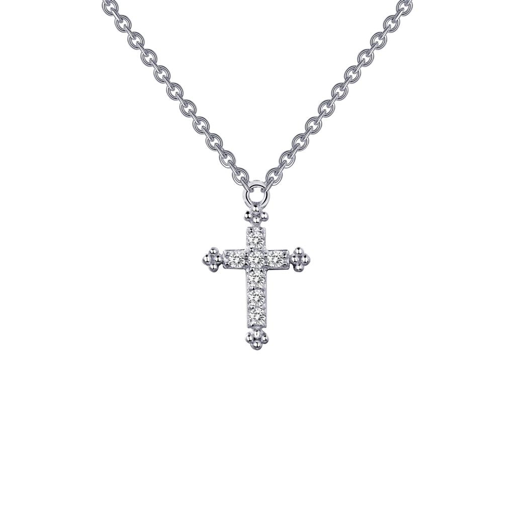 0.07 CTW Cross Necklace
