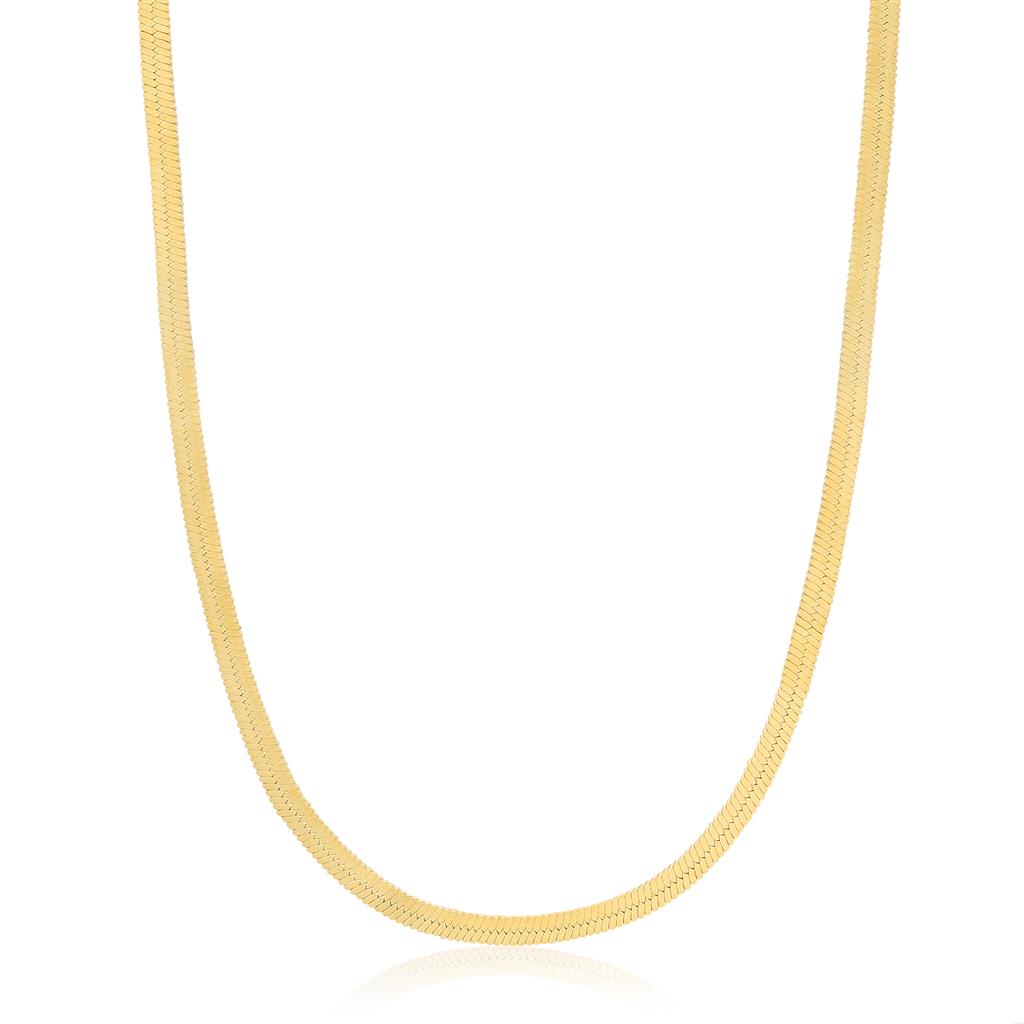 Flat Snake Chain Necklace
