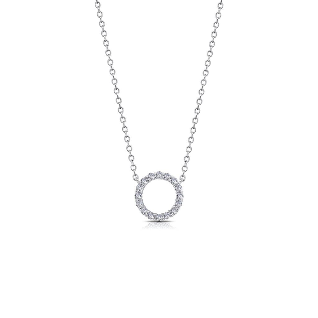0.41 CTW Open Circle Necklace