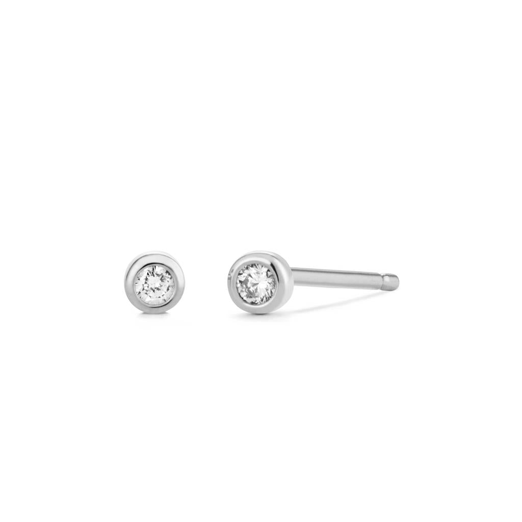 GERI  Bezel Diamond Studs