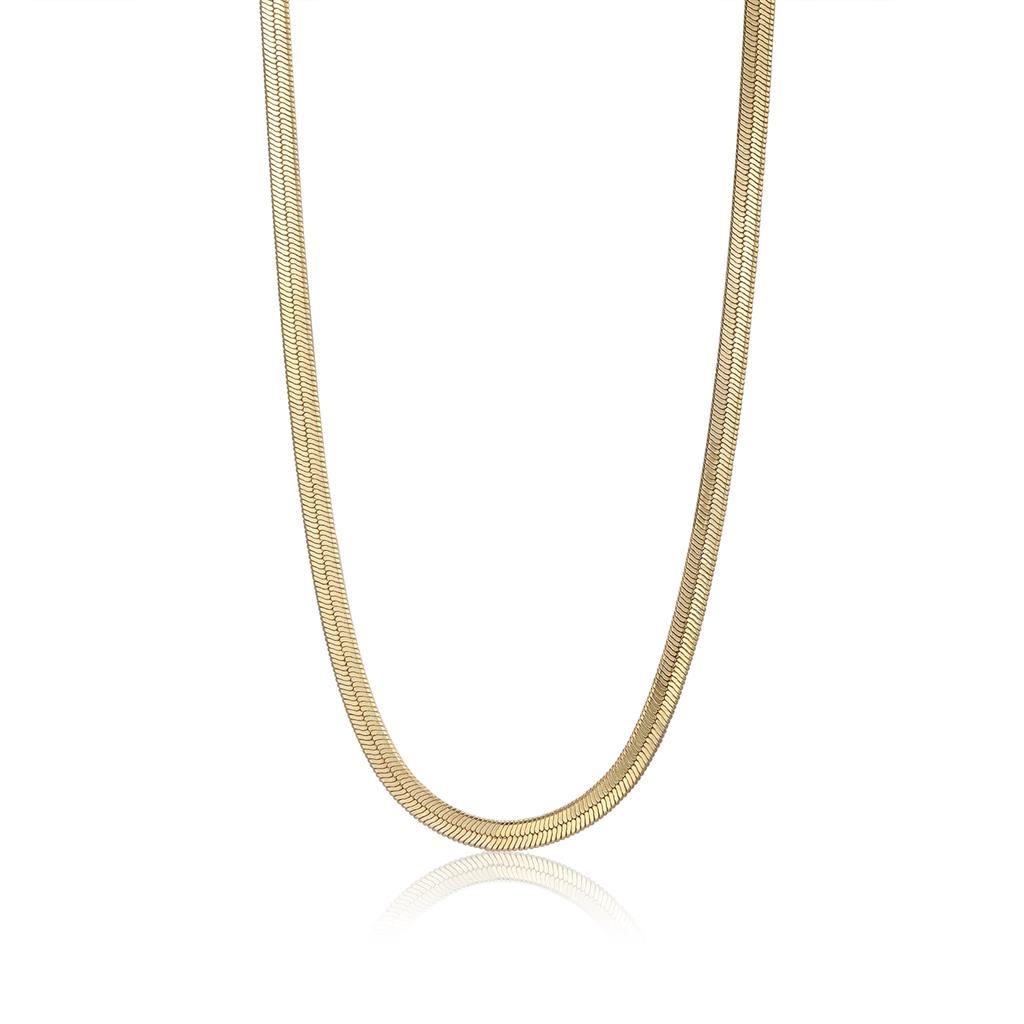 Flat Snake Chain Necklace