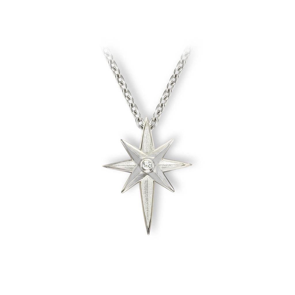 North Star Enameled Necklace