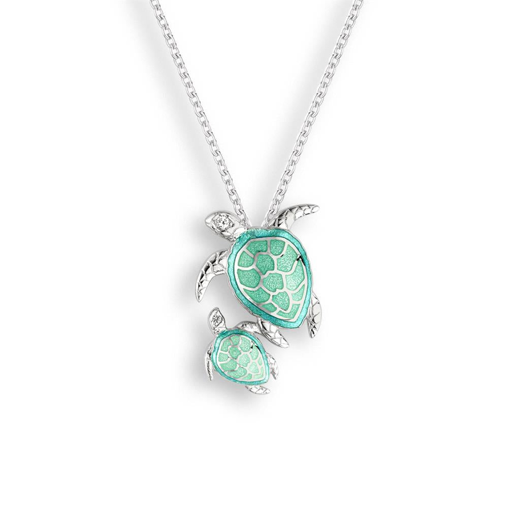 Turtle Enameled Necklace