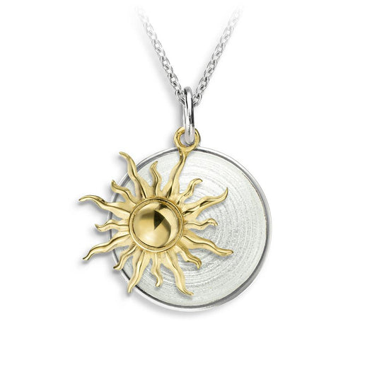 Enameled Sun Necklace