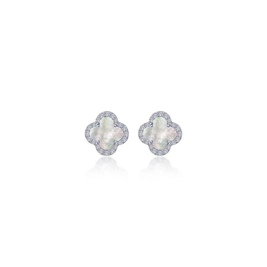 0.4 CTW Halo Stud Earrings