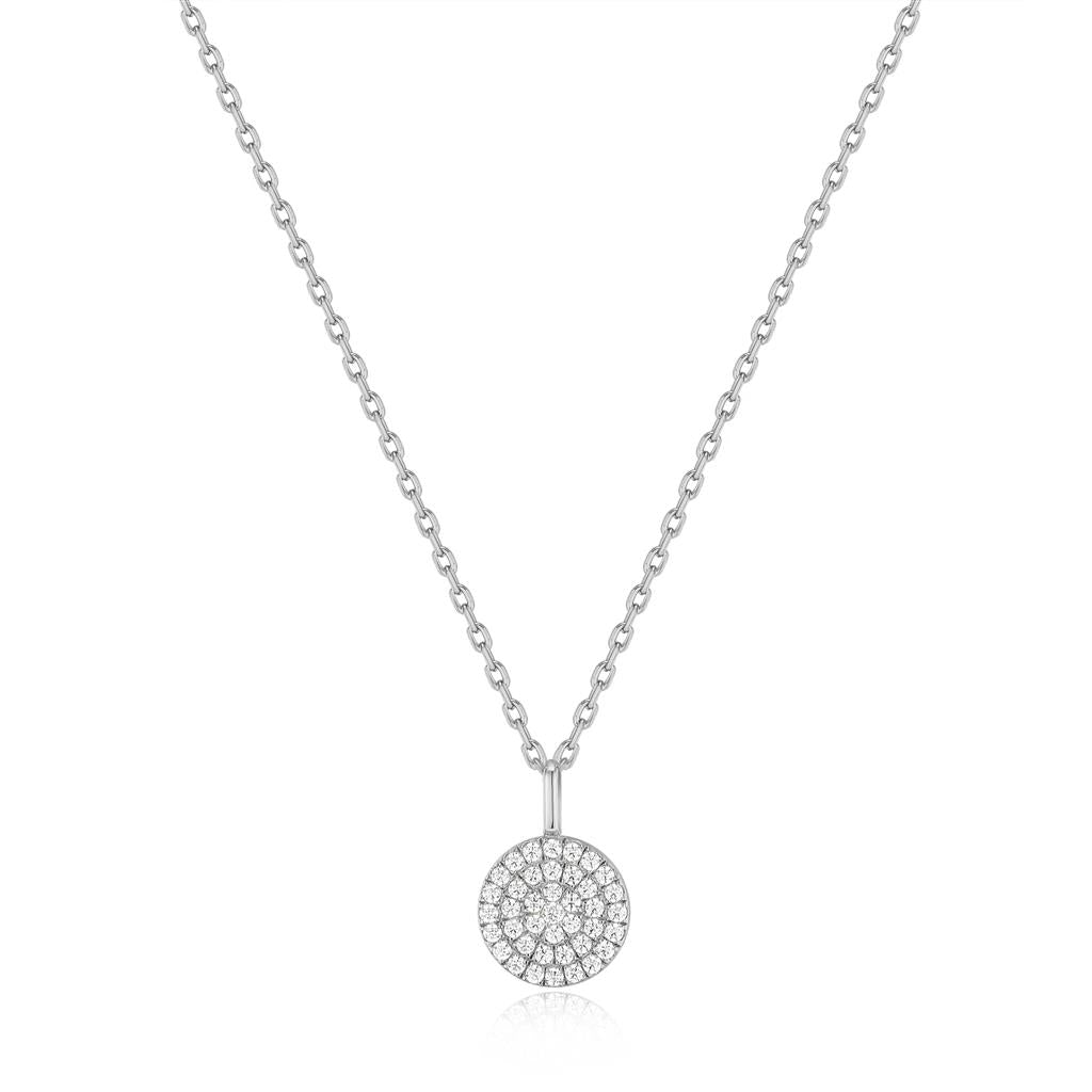 Glam Disc Pendant Necklace