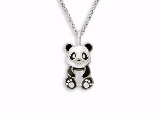 Sterling Silver Panda Necklace