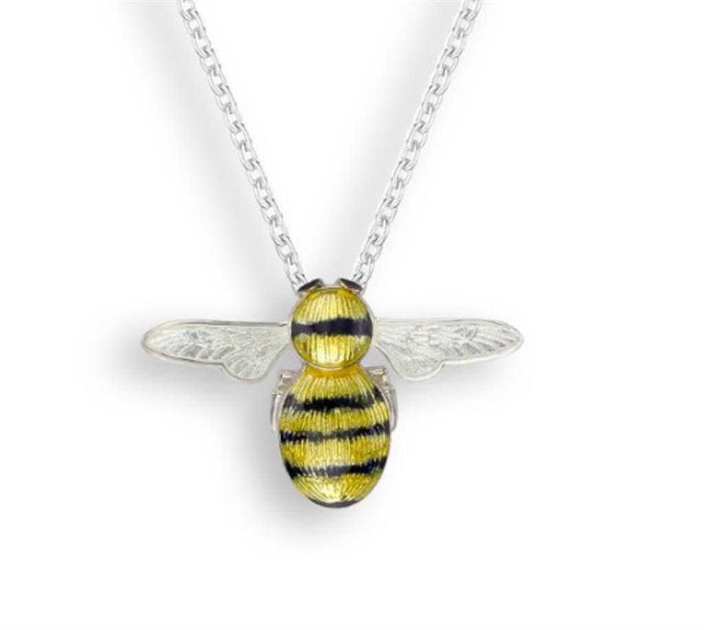 Bee Enameled Necklace