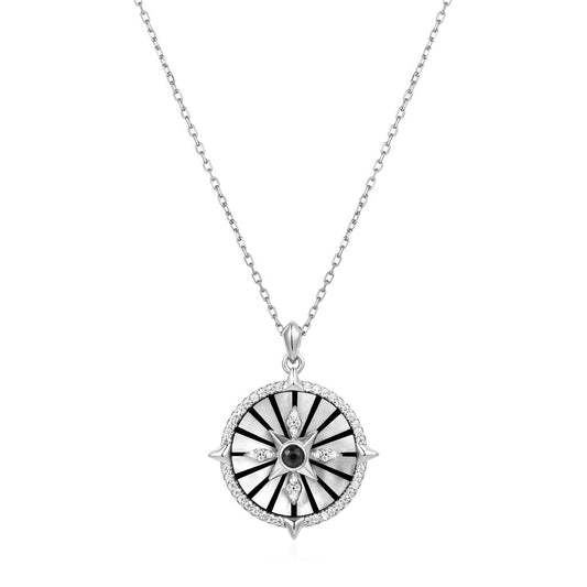 Silver Astrolabe Necklace