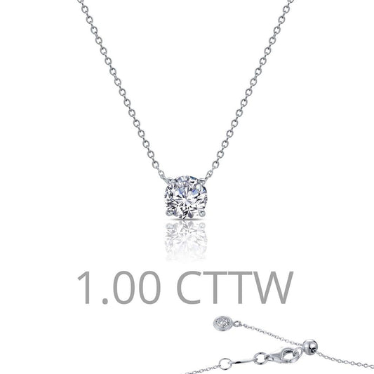 1 CTW Solitaire Necklace