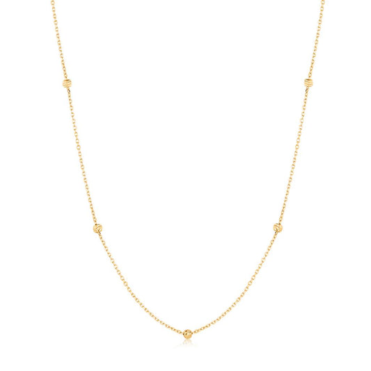 SKYE  Diamond Cut Bead Necklac