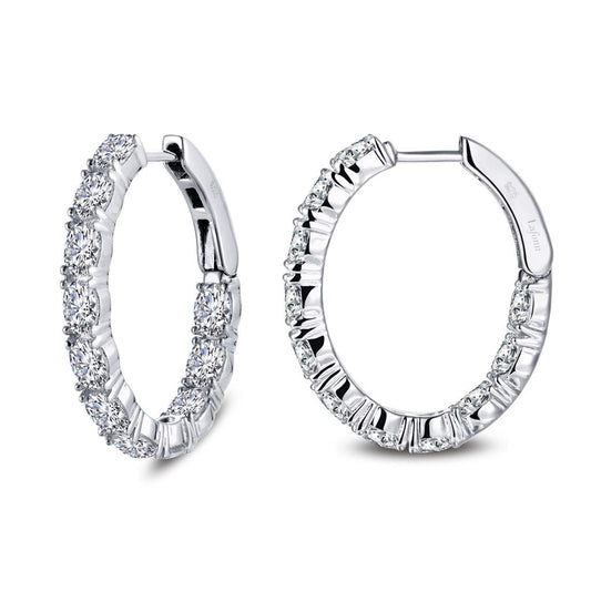 20 mm x 25 mm Oval Hoop Earrings