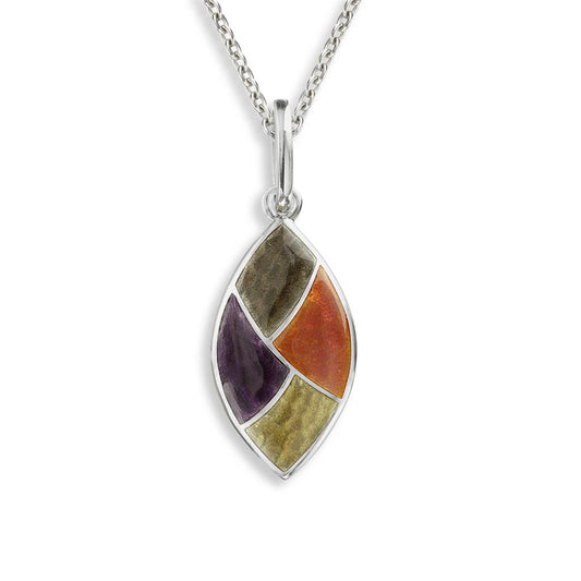 Enameled Sterling Silver neckl