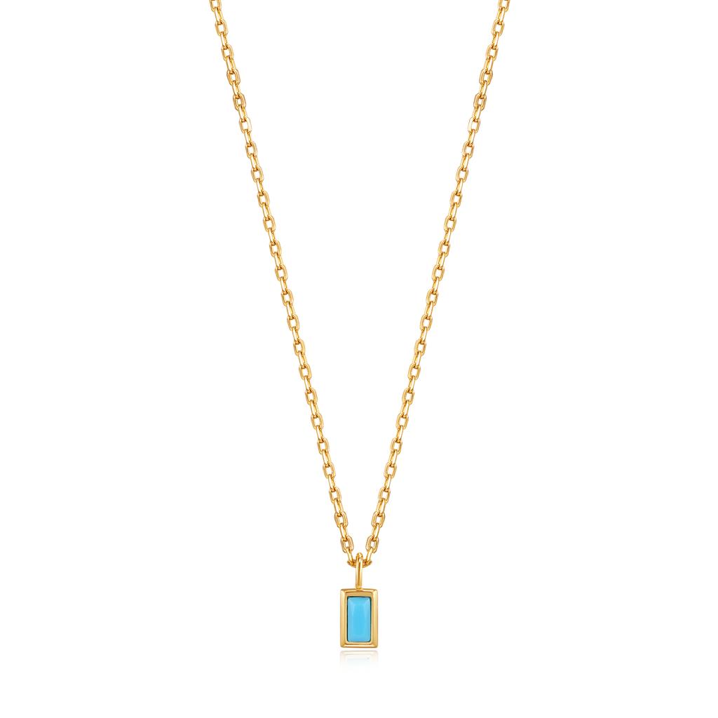 Turquoise Drop Pendant Necklace