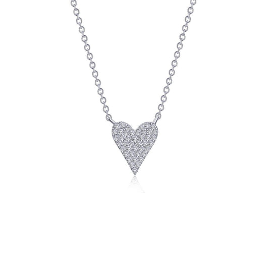 Pave Heart Necklace