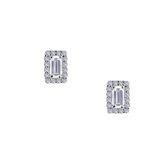 0.52 CTW Halo Stud Earrings