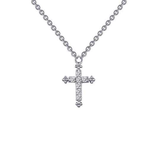 0.07 CTW Cross Necklace