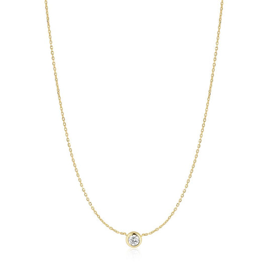 Gold Just You Solitaire Neckla