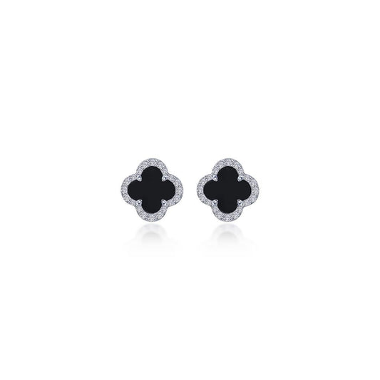 0.4 CTW Halo Stud Earrings