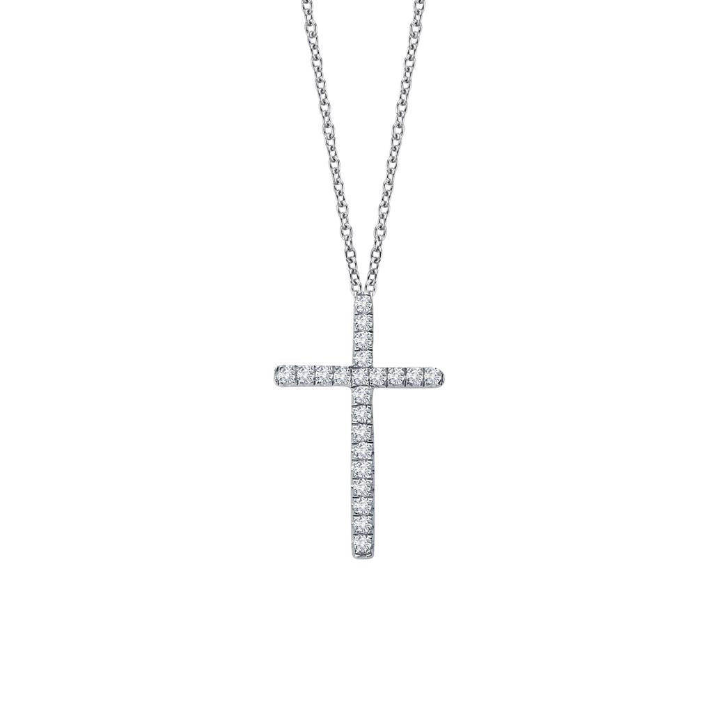 0.22 CTW Cross Necklace