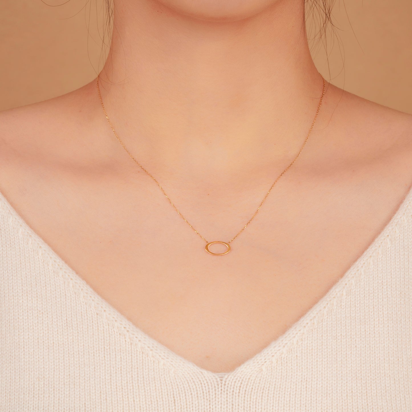 IRENE | Open Oval Necklace