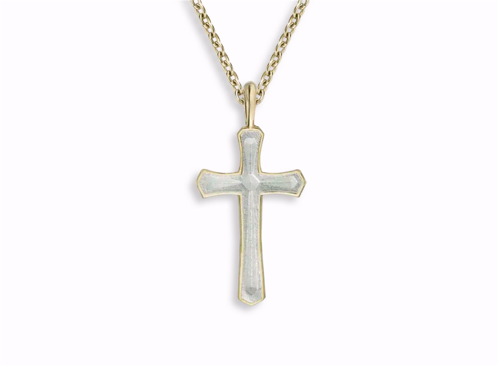 Sterling Silver Gold Plate Cro