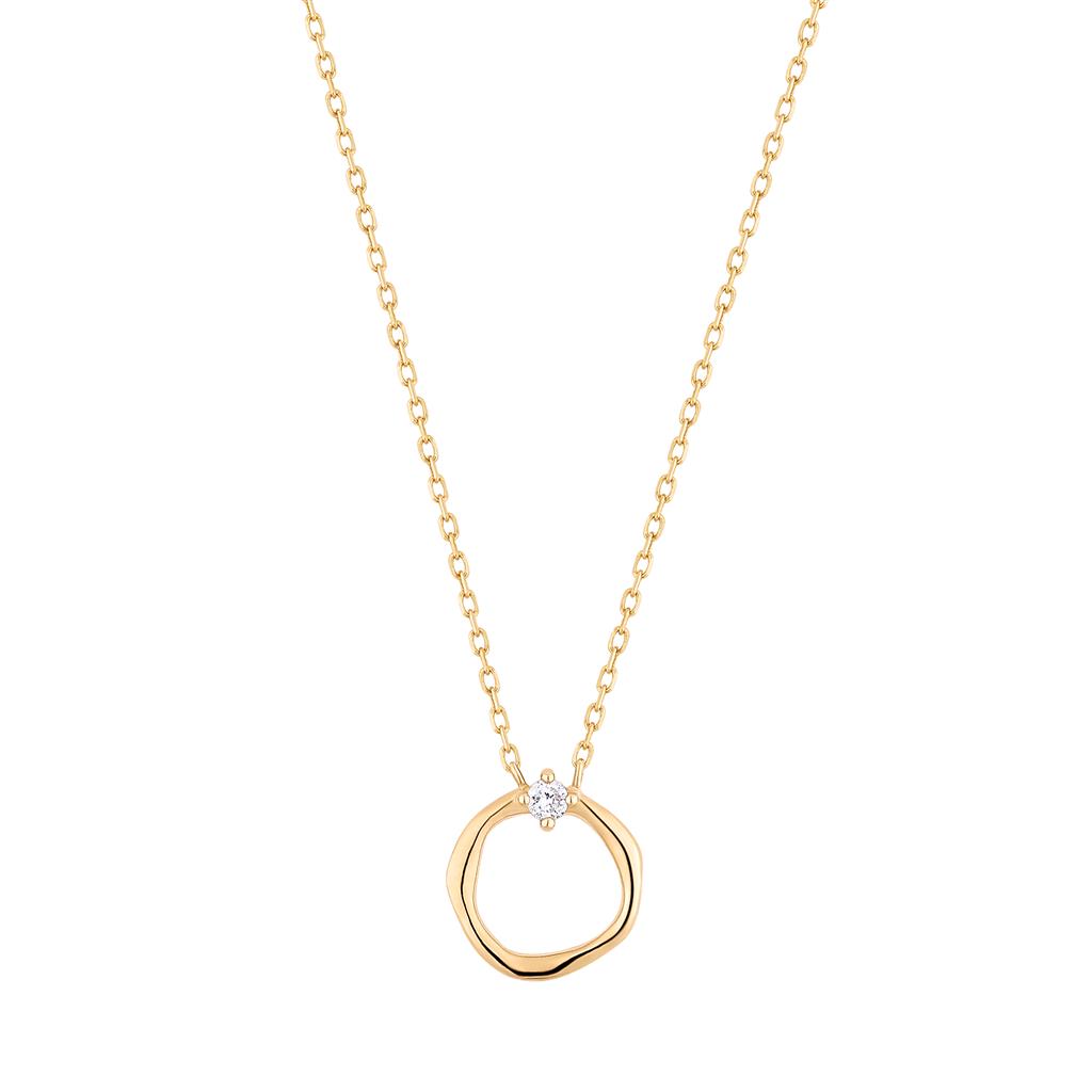 LILLIAN | Diamond Circle Necklace