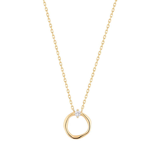 LILLIAN | Diamond Circle Necklace