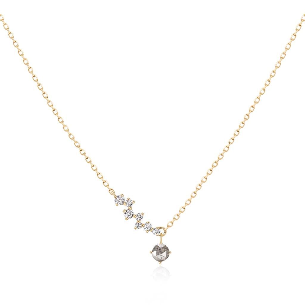 GENISIS | Grey Diamond and White Sapphire Constellation Necklace