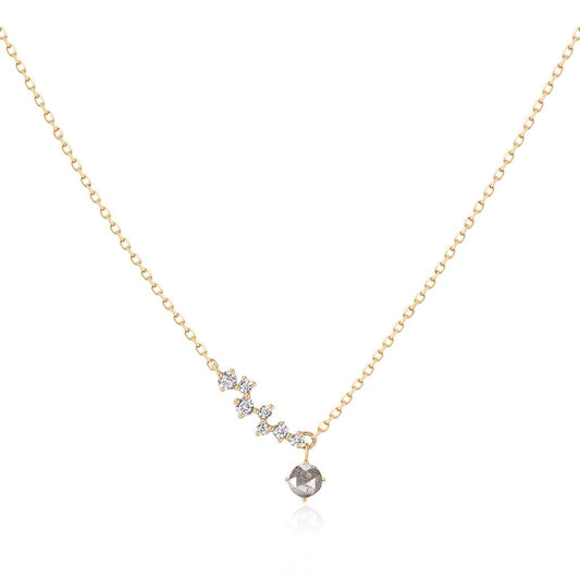 GENISIS | Grey Diamond and White Sapphire Constellation Necklace