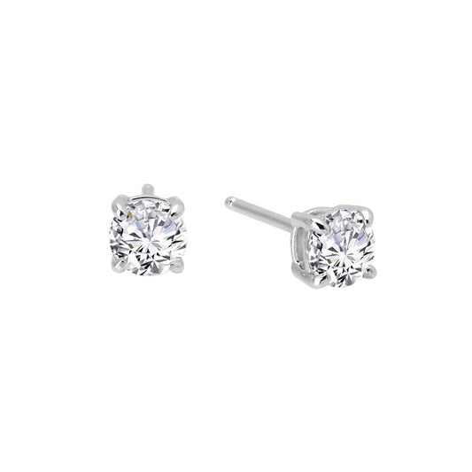 1 CTW Solitaire Stud Earrings