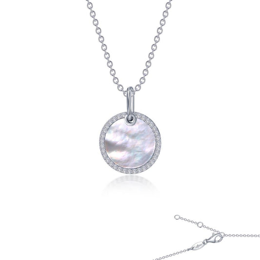 Mother-of-Pearl Disc Necklace