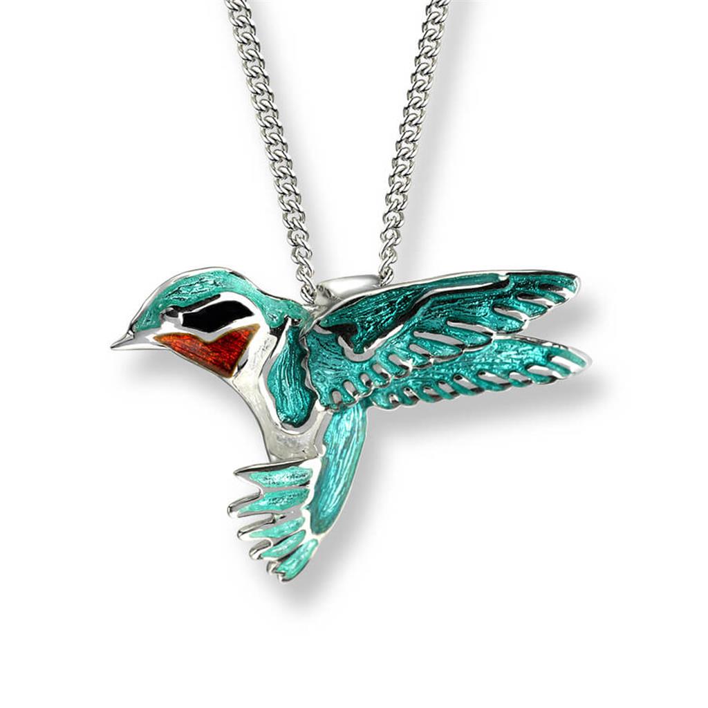 Green Enameled Hummingbird