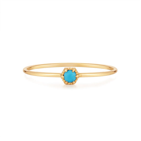 AMINA  Turquoise Solitaire Rin