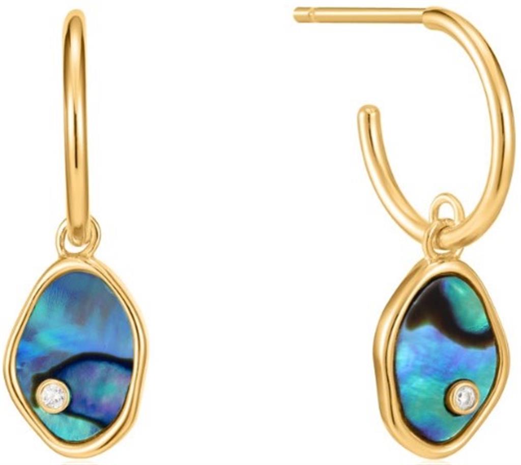 Tidal Abalone Mini Hoop Earrings