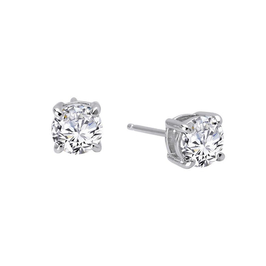 2 CTW Solitaire Stud Earrings