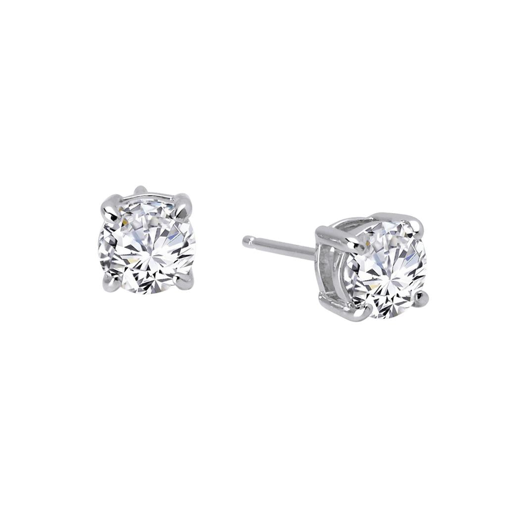 2 CTW Solitaire Stud Earrings